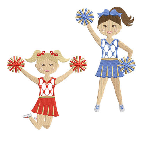 Chic Cheerleaders for Embroidery