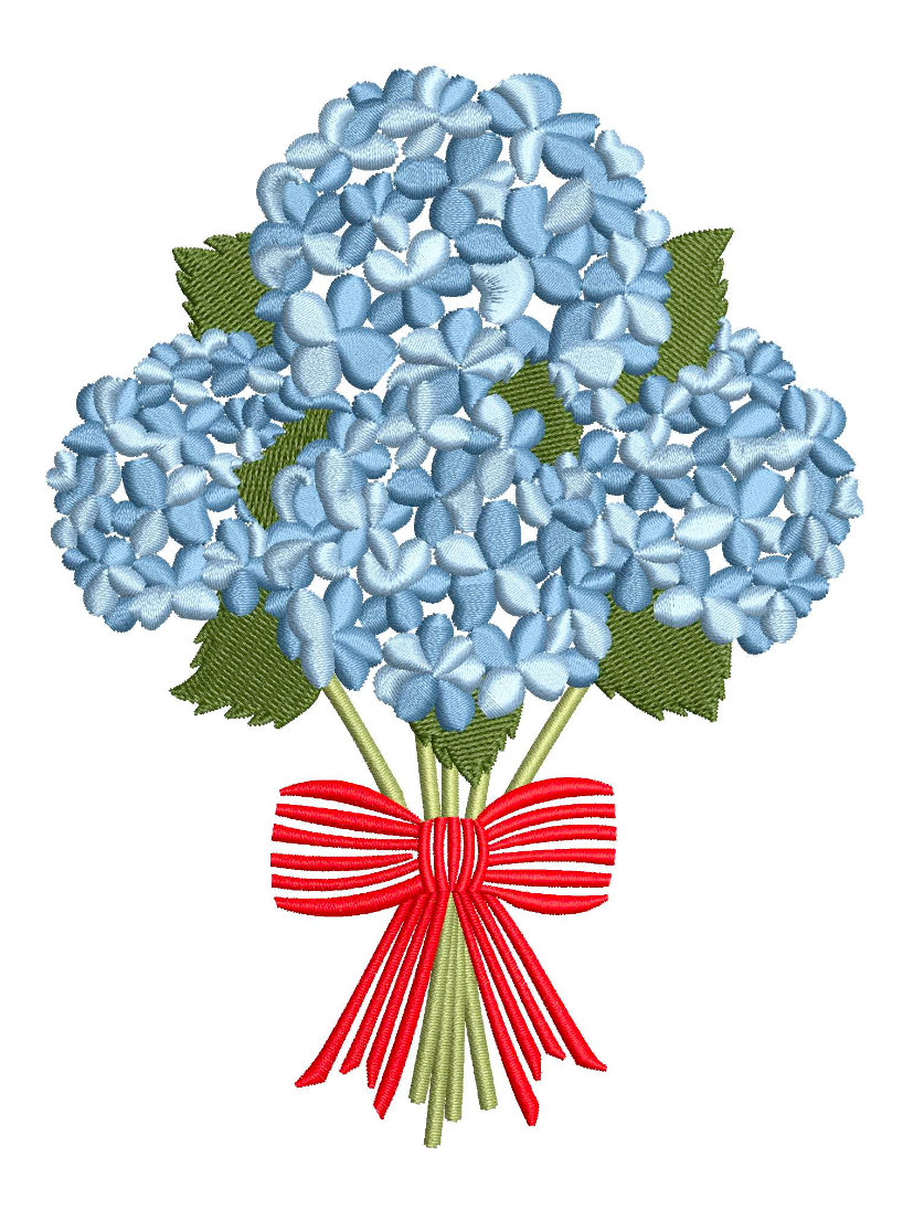 Hamilton Hydrangeas for Embroidery