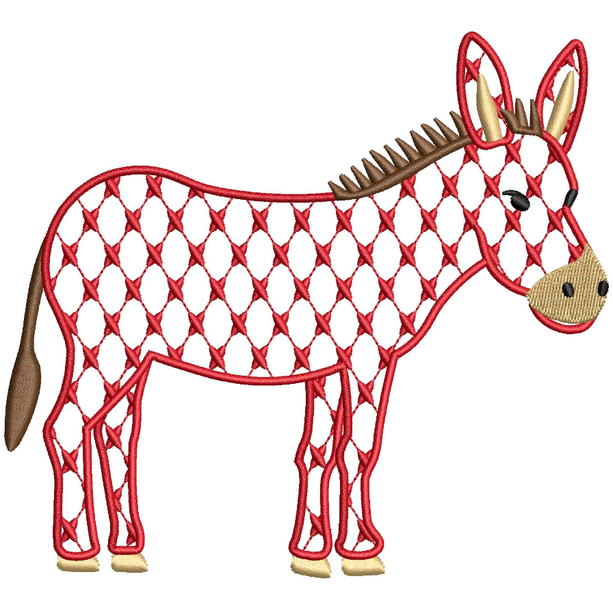 Chic Donkey for Embroidery