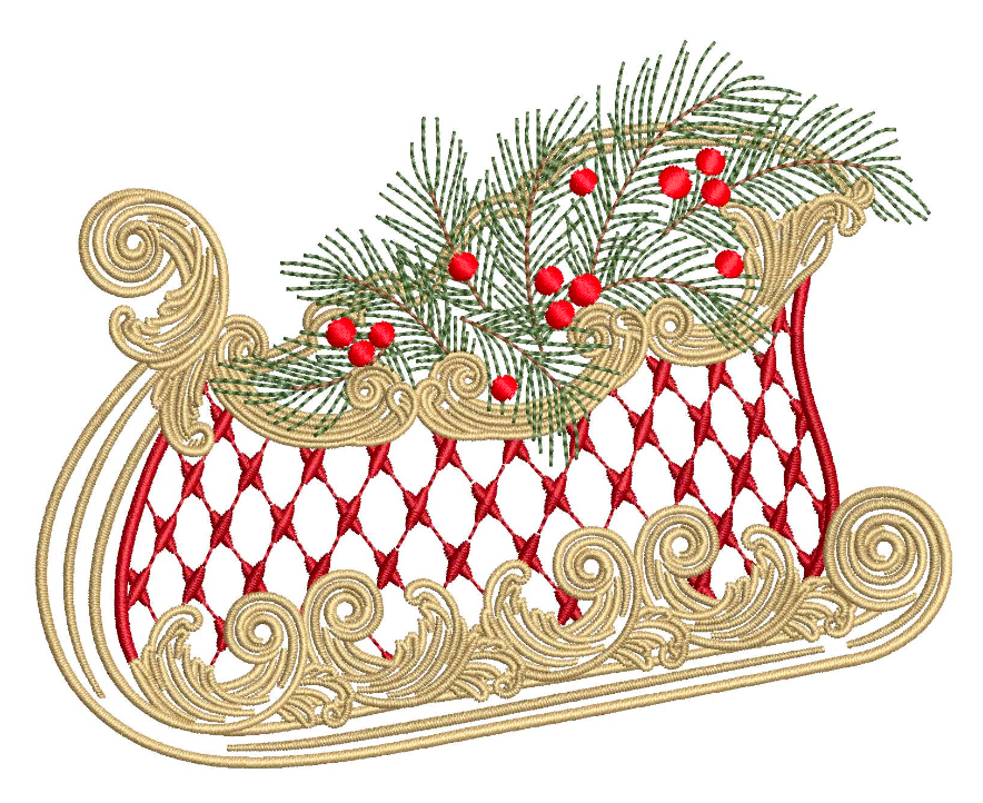 Chic Sleigh for Embroidery