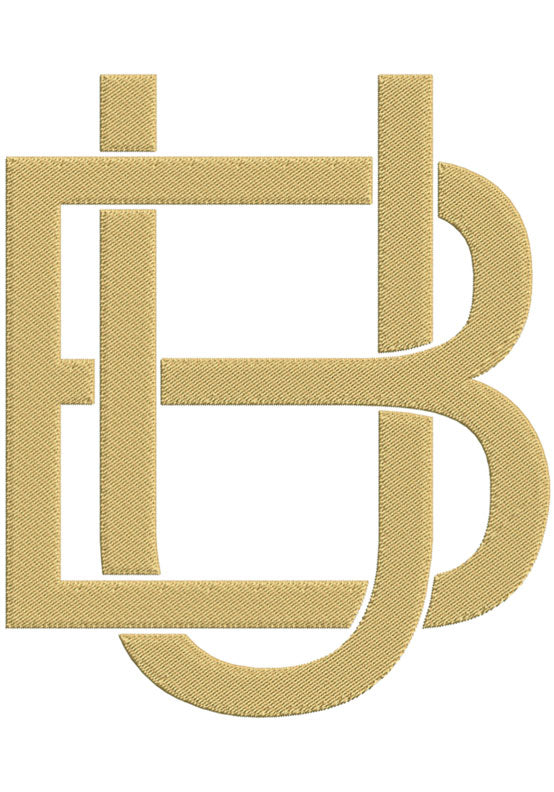 Monogram Block BU for Embroidery