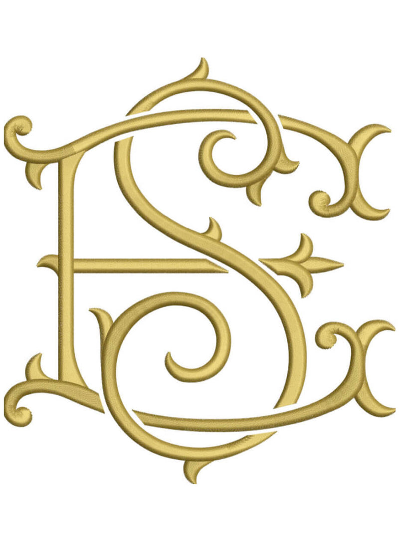 Letter s, monogram, upper case, logo, Illustration for wedding