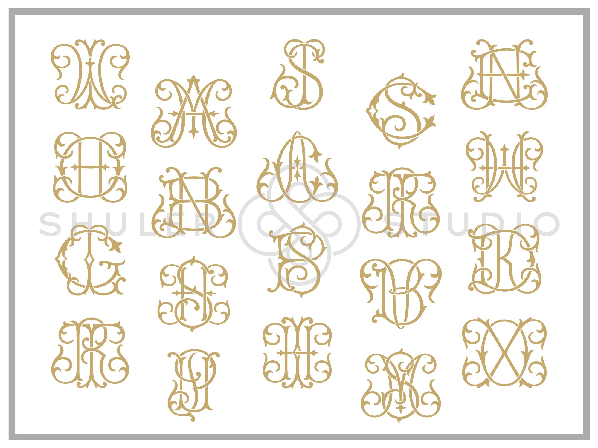Monogram Couture Font for Embroidery – Shuler Studio