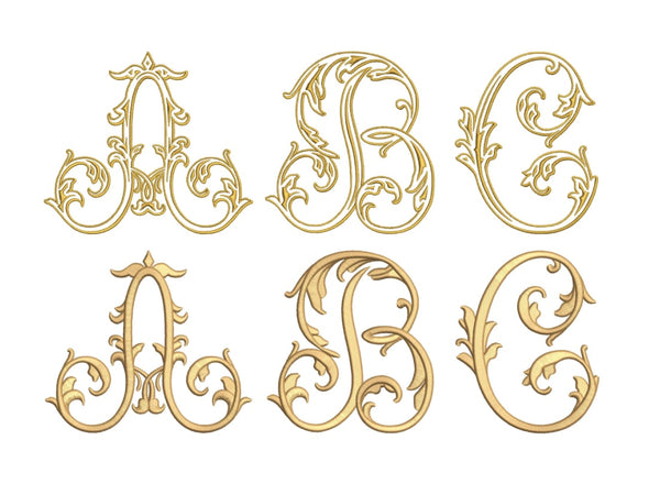 Vintage Vine Font For Embroidery – Shuler Studio