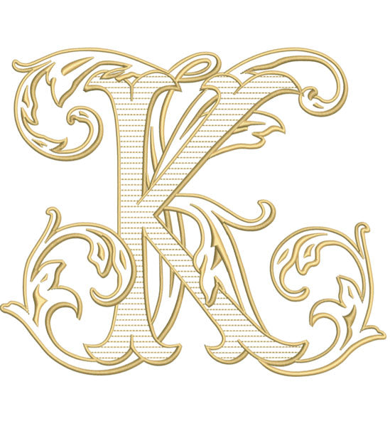 Letter K for embroidery – Shuler Studio